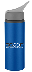 Scoop Aluminum BPA Free Water Bottle with folding "straw".